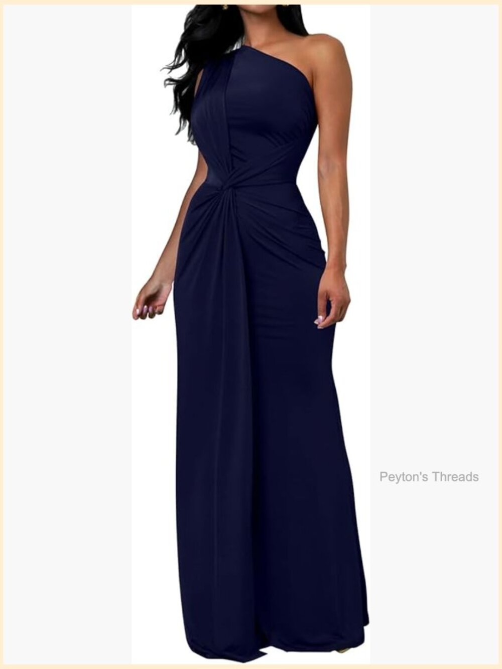 Sleeveless One Shoulder Bodycon Maxi Dress